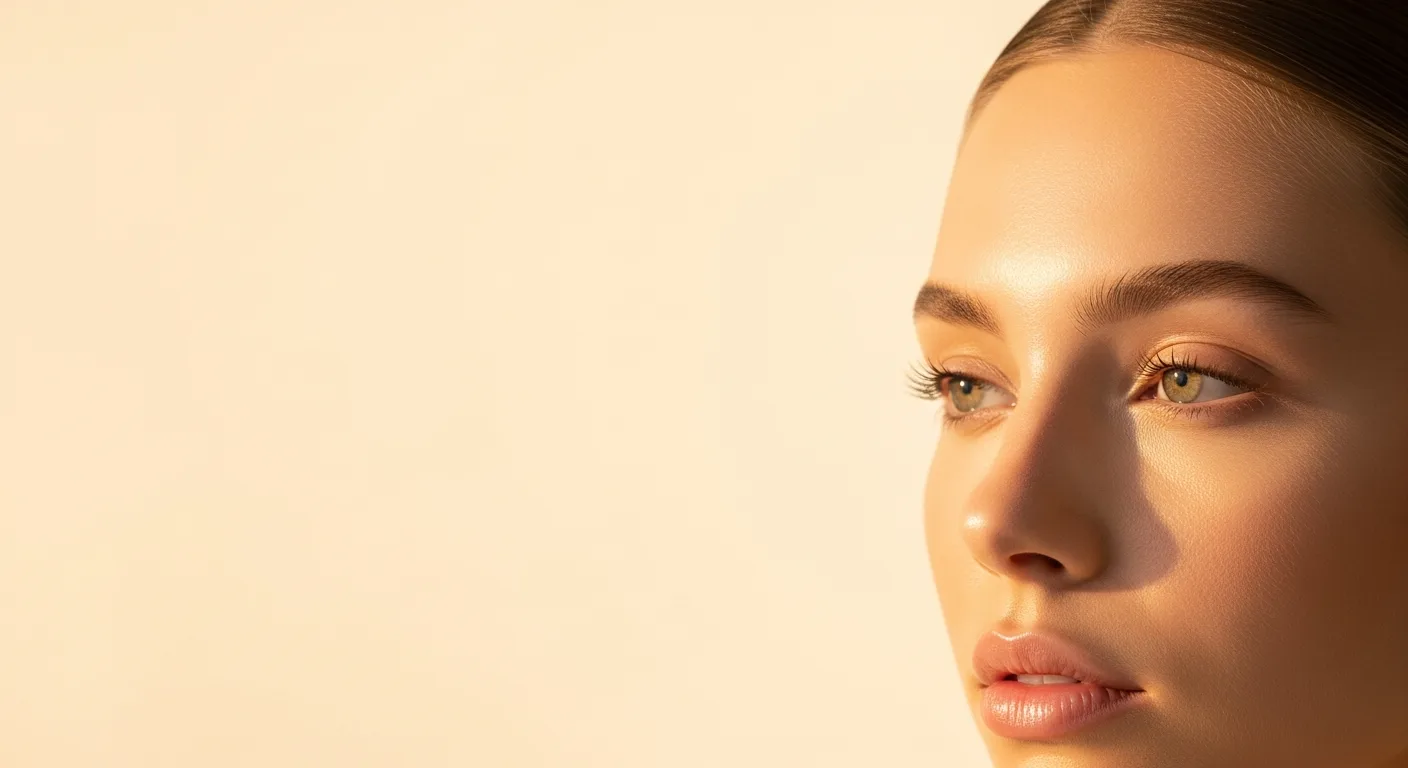 Woman shown in profile representing facial movement and anatomy